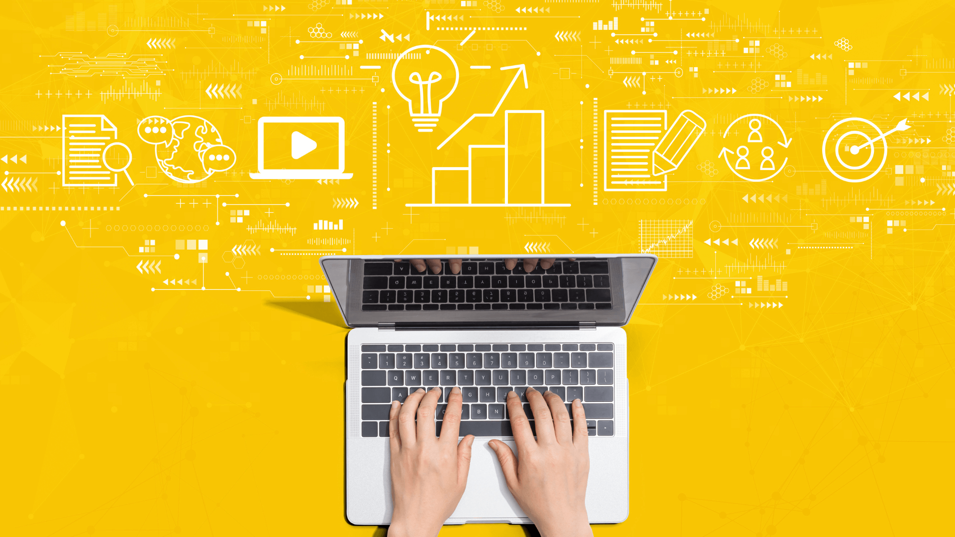 yellow background typing